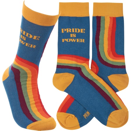Pride Is Power Socks - Cotton, Nylon, Spandex