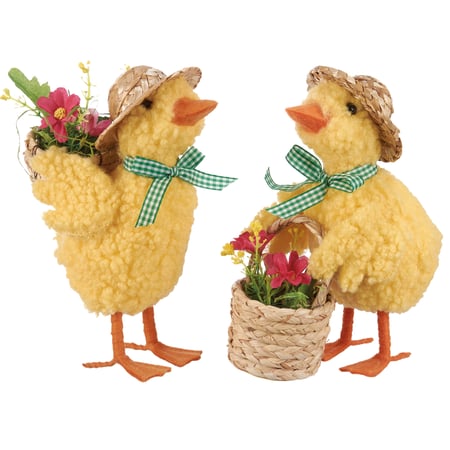 Spring Ducks Critter Set - Foam, Plastic, Fabric, Cornhusk