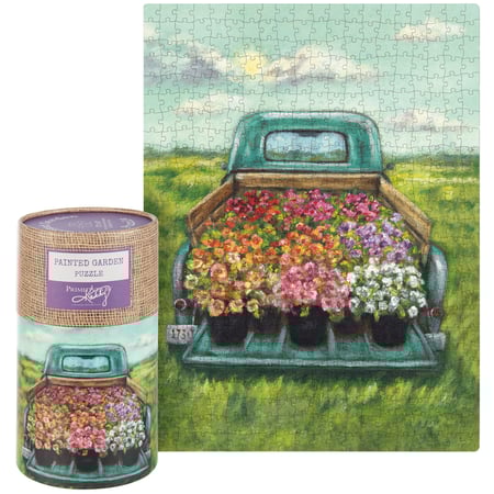 Truck Bed Flowers Puzzle - Paper
