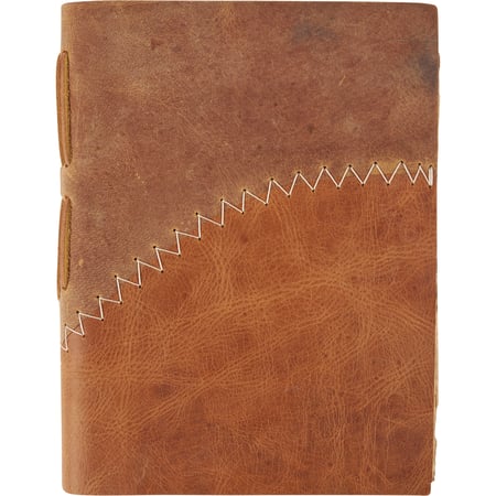 Leather Patchwork Journal - Leather, Paper