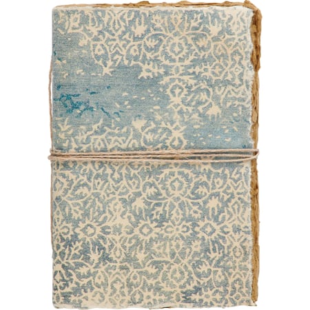 Indigo Scroll Journal - Paper, Cotton