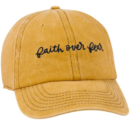 Faith Over Fear Baseball Cap - Cotton, Metal