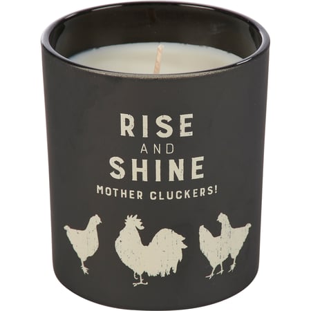 Rise And Shine Candle - Soy Wax, Glass, Cotton