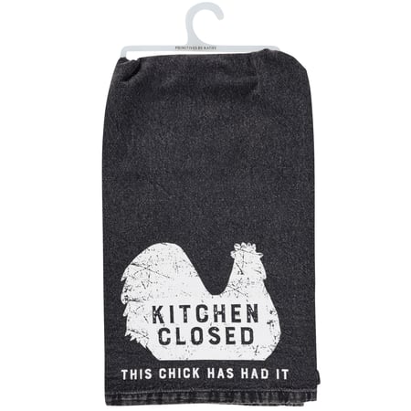 Kitchen Closed Rustic Kitchen Towel - Cotton