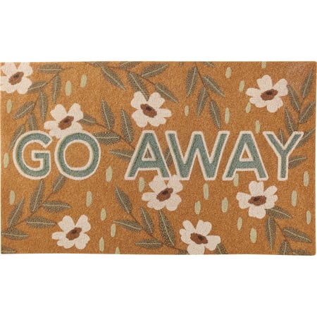 Go Away Rug - Polyester, PVC skid-resistant backing