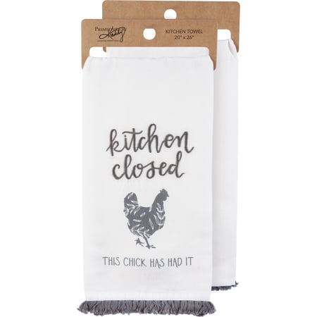 Kitchen Closed Kitchen Towel - Cotton