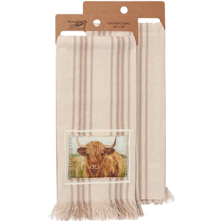 Highland Cow Kitchen Towel - Cotton