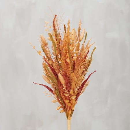 Fall Grasses Bouquet - Plastic, Paper, Wire