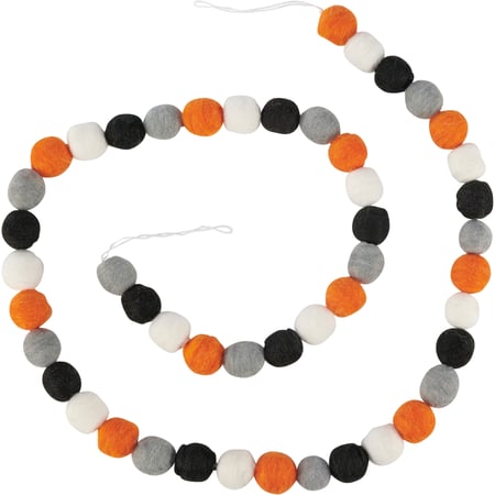 Halloween Felt Poms Garland - Felt, String