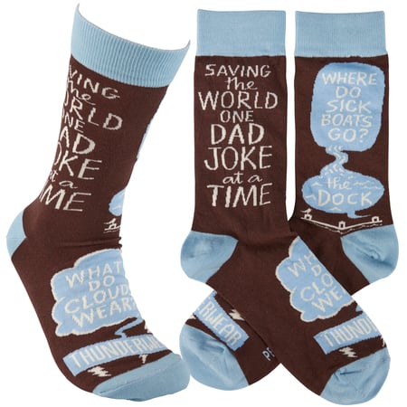 Saving The World Socks - Cotton, Nylon, Spandex
