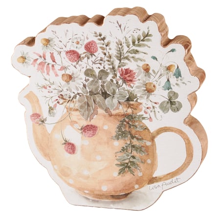 Teapot Chunky Sitter - Wood, Paper