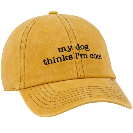 My Dog Thinks I'm Cool Baseball Cap - Cotton, Metal