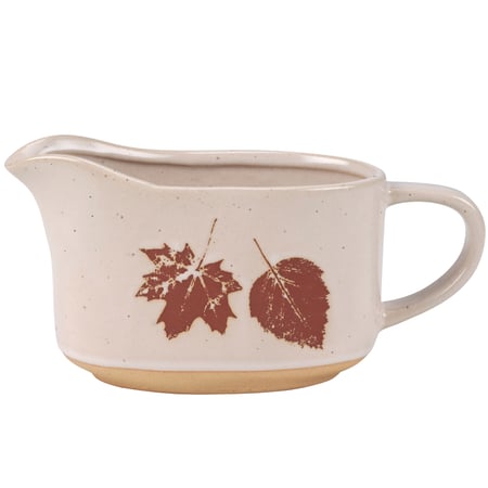 Fall Leaves Gravy Boat - Stoneware
