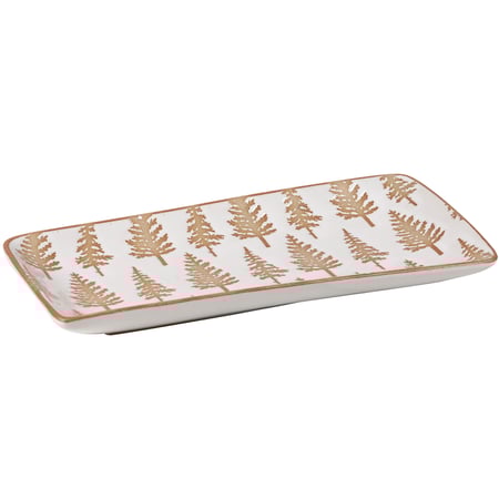 Winter Rectangular Platter - Stoneware