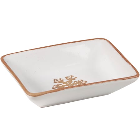 Snowflake Mini Tray - Stoneware
