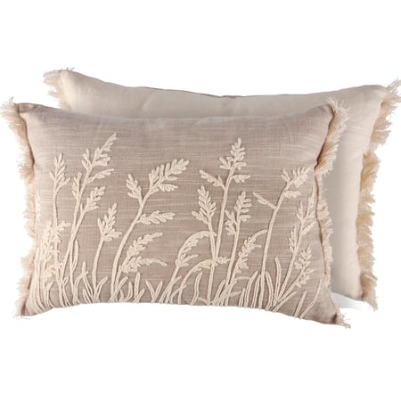 Natural Grasses Pillow - Cotton, Zipper