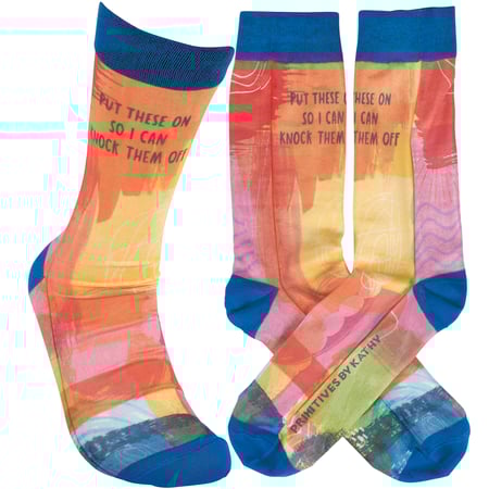 Knock Them Off Socks - Polyester, Spandex