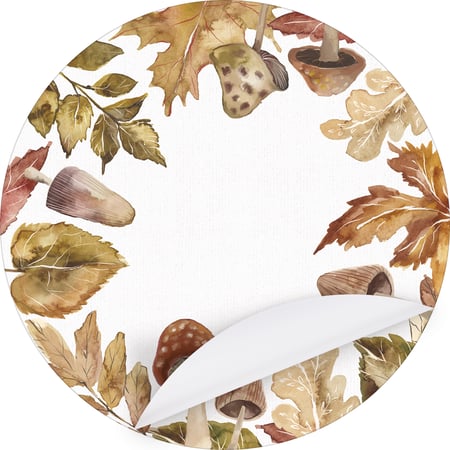 Fall Leaves Paper Placemat - Paper