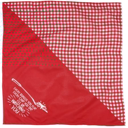 Large Every Burger Pet Bandana - Rayon