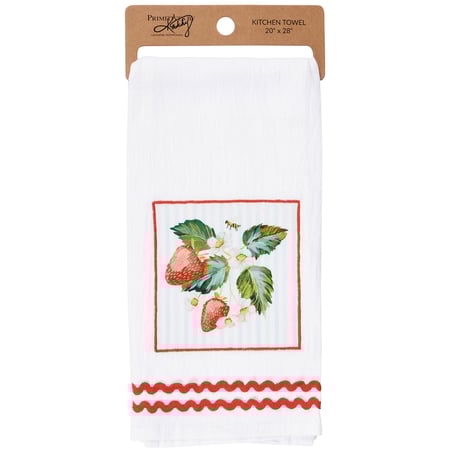 Strawberry Vine Kitchen Towel - Cotton