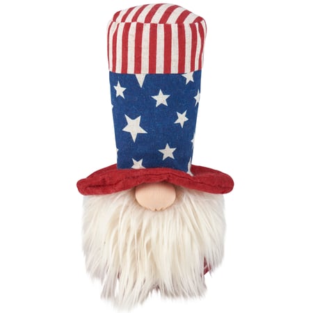 Patriotic Gnome Sitter - Polyester, Sand