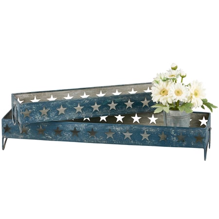 Patriotic Tray Set - Metal