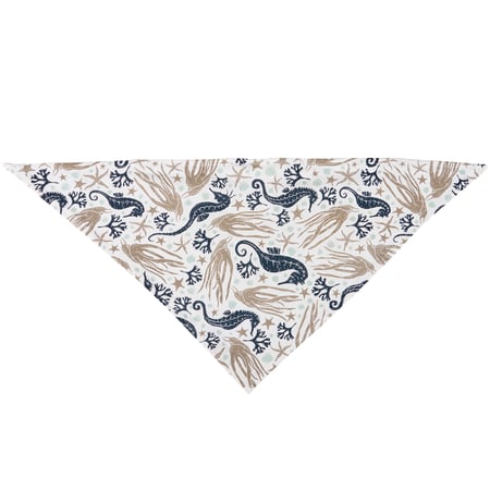 Large Sea Creatures Pet Bandana - Cotton