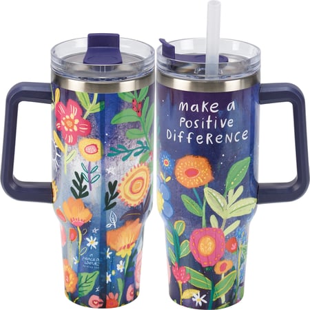 Make A Difference  Travel Mug - Stainless Steel, Plastic