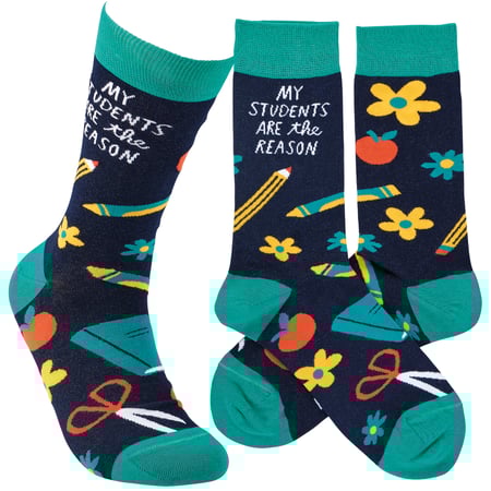 My Students Socks - Cotton, Nylon, Spandex