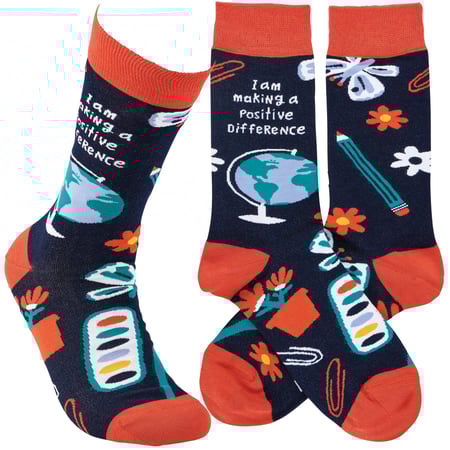Making A Difference Socks - Cotton, Nylon, Spandex
