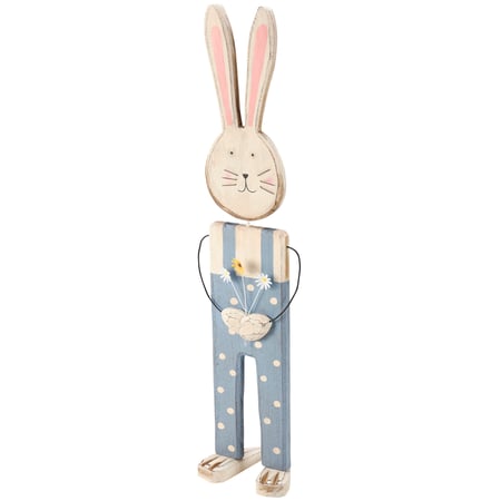 Skippy Bunny Porch Sitter - Wood, Metal, Wire
