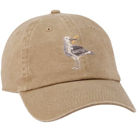 Bird With A Fry Baseball Cap - Cotton, Metal