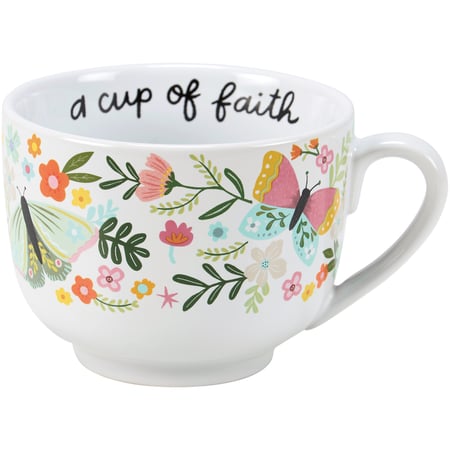 A Cup Of Faith Mug - Stoneware