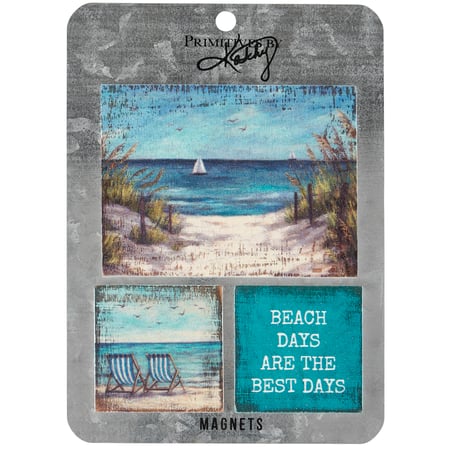 Best Days Beach Magnet Set - Wood, Metal, Magnet
