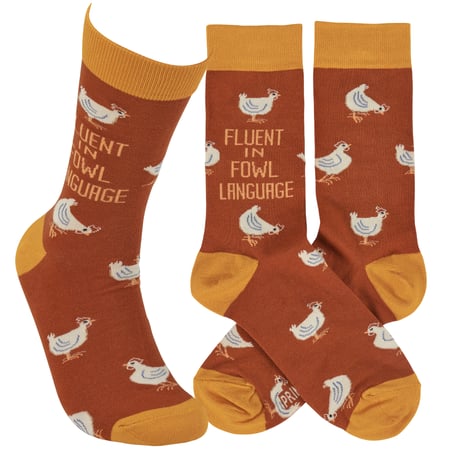 Fowl Language Socks - Cotton, Nylon, Spandex