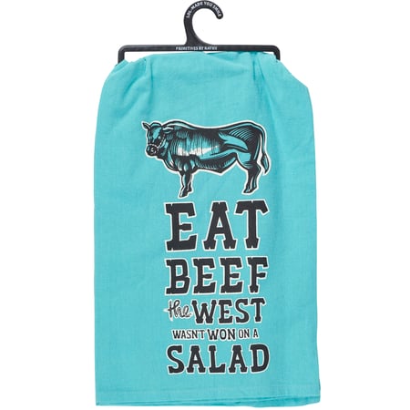 Eat Beef Kitchen Towel - Cotton