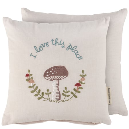 Love This Place Pillow - Cotton, Linen, Zipper