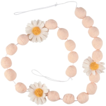 Daisies Garland - Wool, Polyester, Foam