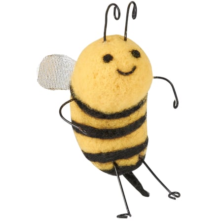 Bee Critter - Felt, Polyester, Wire