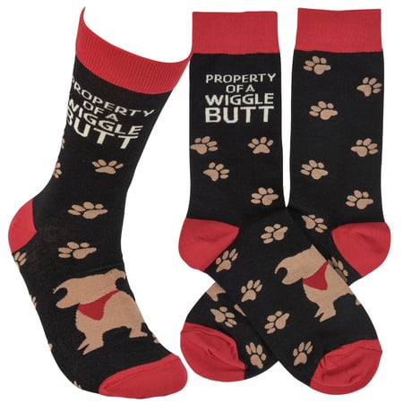 Wigglebutt Socks - Cotton, Nylon, Spandex
