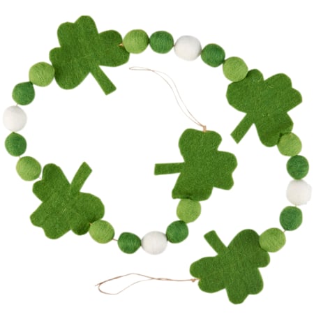 Shamrocks Garland - Wool, Polyester, Foam