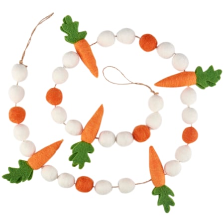 Carrots Garland - Wool, Polyester, Foam