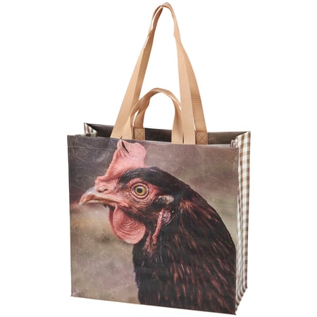 Chicken Market Tote - Post-Consumer Material, Nylon