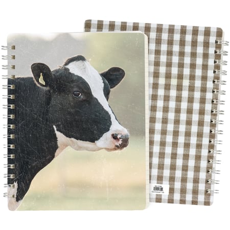 Cow Spiral Notebook - Paper, Metal