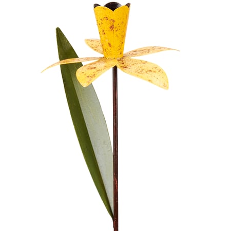 Daffodil Garden Pick - Metal