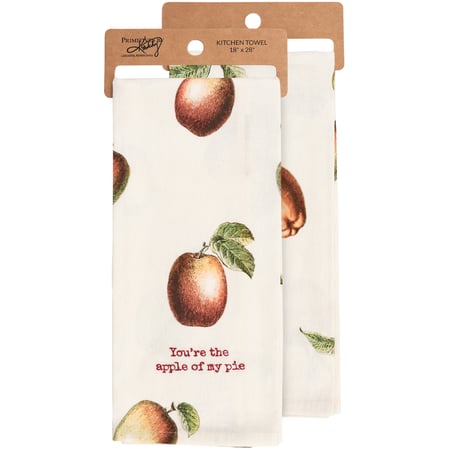 Apple Pie Kitchen Towel - Cotton, Linen