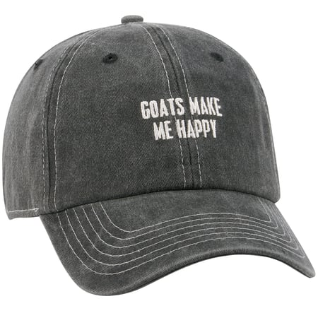 Make Me Happy Baseball Cap - Cotton, Metal