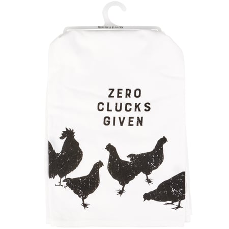Zero Clucks Kitchen Towel - Cotton
