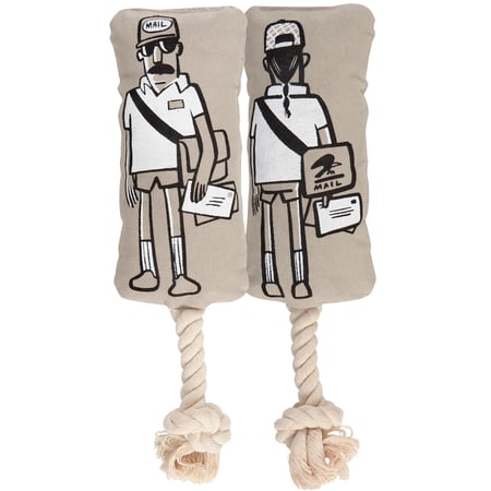 Mailman Dog Toy - Cotton, Rope