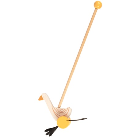 Goose Push Toy - Wood, Plastic